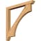 Ekena Millwork Westlake Slat Smooth Bracket w/ Offset Brace, Western Red Cedar, 5 1/2"W x 46"D x 46"H BKT0604X46X46WTL06SWR - alternate 1